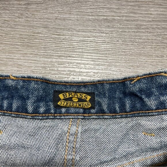 Brass Blue Jeans High Rise Straight Leg 90s Vintage - Picture 5 of 8